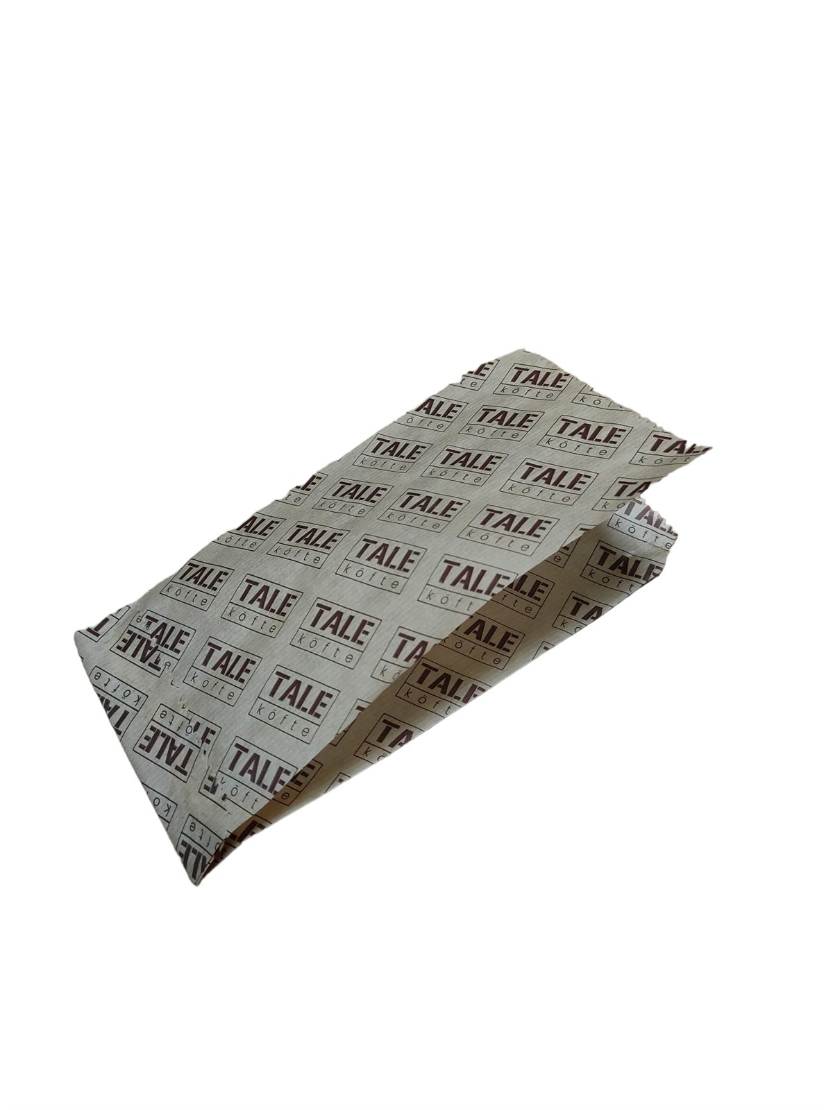 Baskılı Döner Kesekağıdı-Kahverengi Şamua Kağıt-(En:12cm/Boy:27cm/Körüksüz/Yanı Açık)