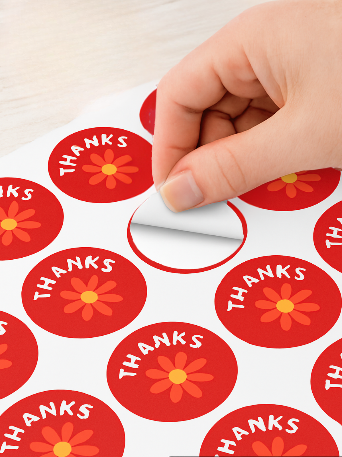 StickerBaskılı Yuvarlak Sticker