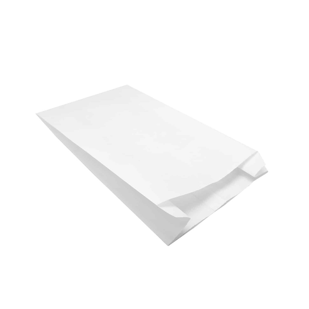 Baskısız Büyük Boy Poğaça Kesekağıdı-Beyaz Yağlı Kağıt-(En:15cm/Boy:31cm/Körük:8cm)