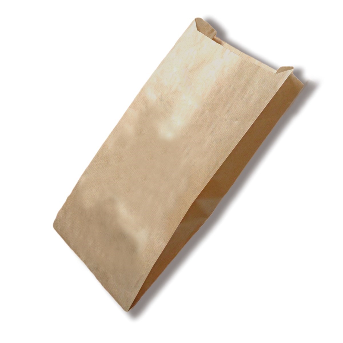 Baskısız Çift Ekmek Kesekağıdı-Kahverengi Şamua Kağıt-(En:20cm/Boy:44cm/Körük:10cm)