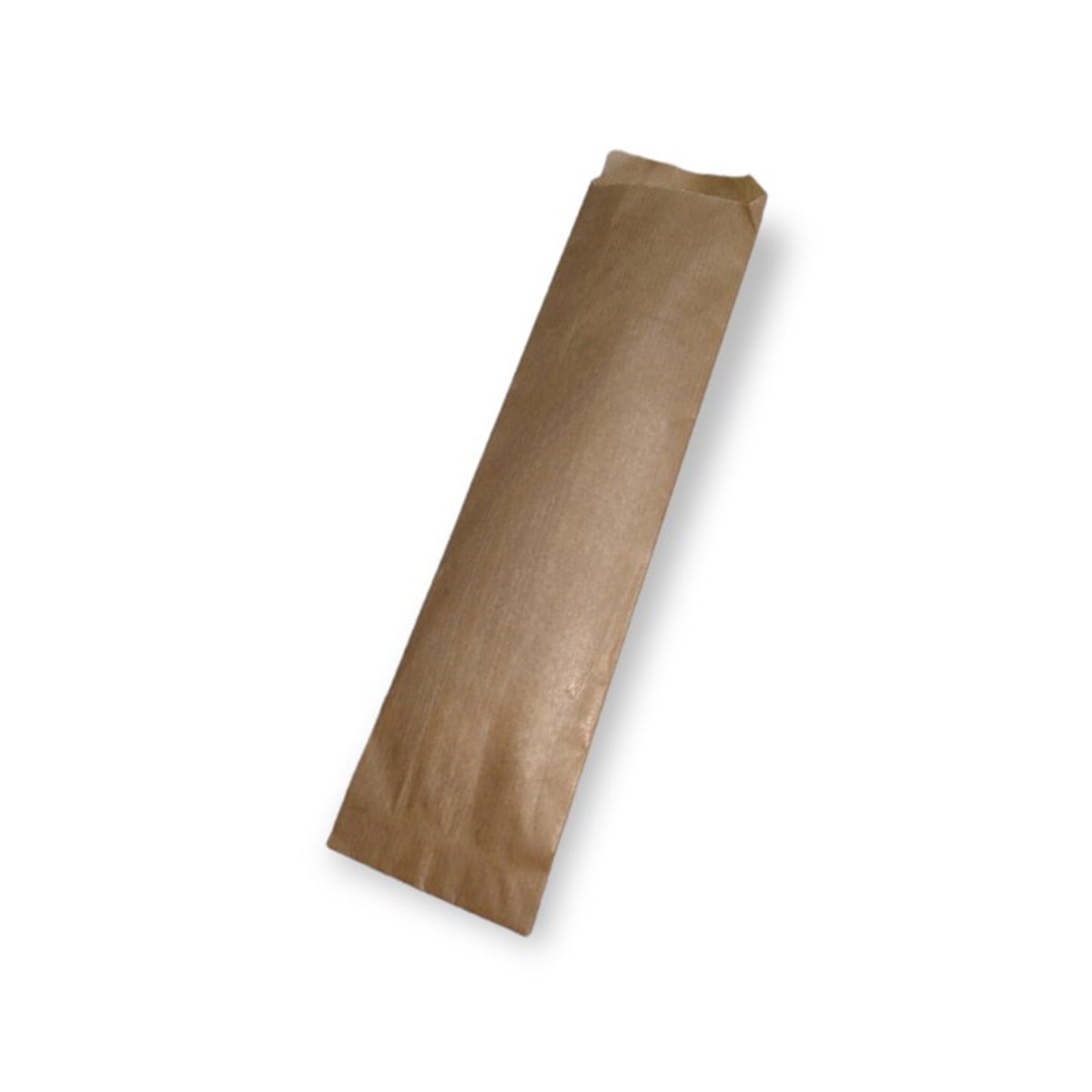 Baskısız Körüksüz Kaşık - Çatal - Bıçak Kesekağıdı-Kahverengi Şamua Kağıt-(En:7cm/Boy:27cm/Körüksüz)