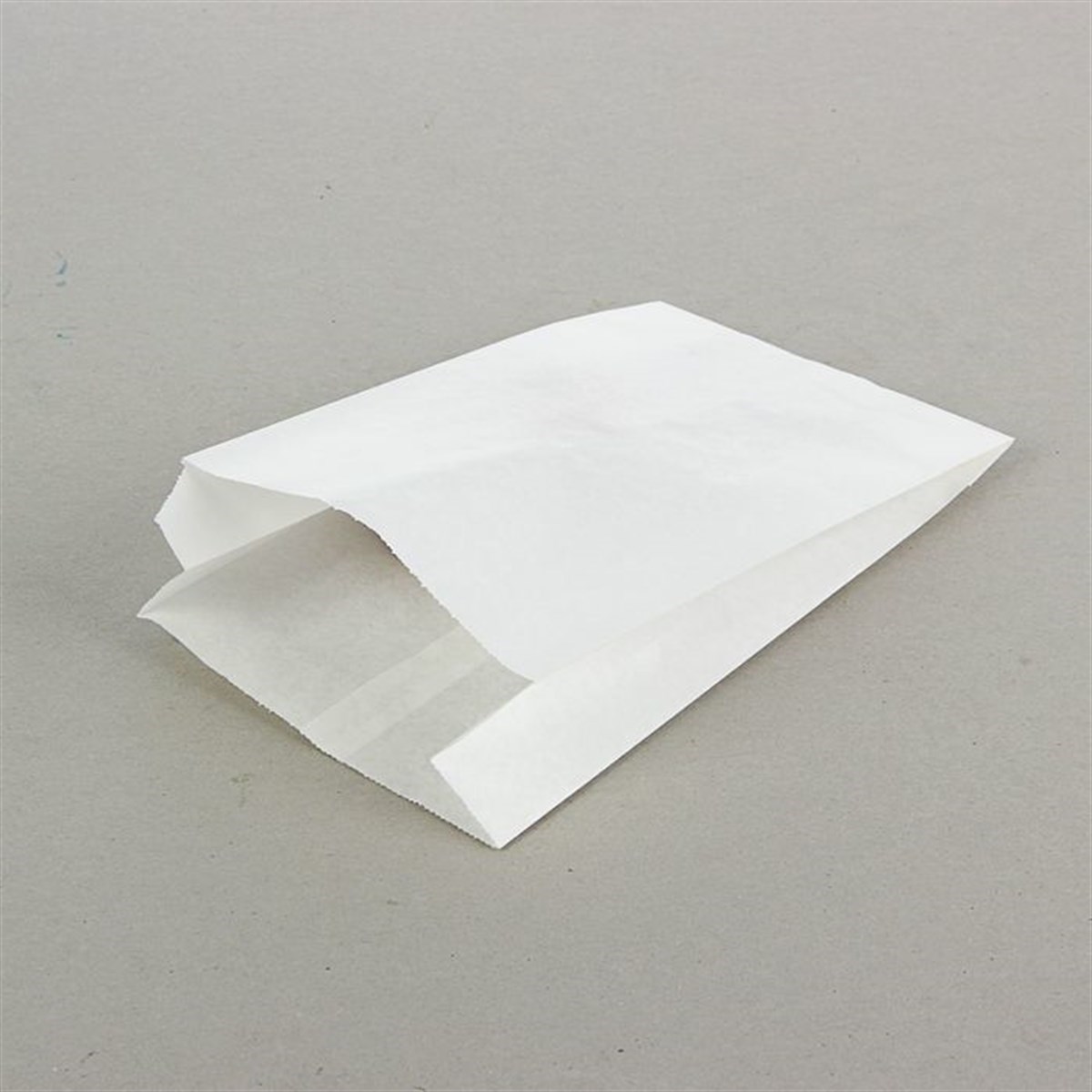 Baskısız Küçük Boy Poğaça Kesekağıdı-Beyaz Sülfit Kağıt-(En:12cm/Boy:19cm/Körük:6cm)