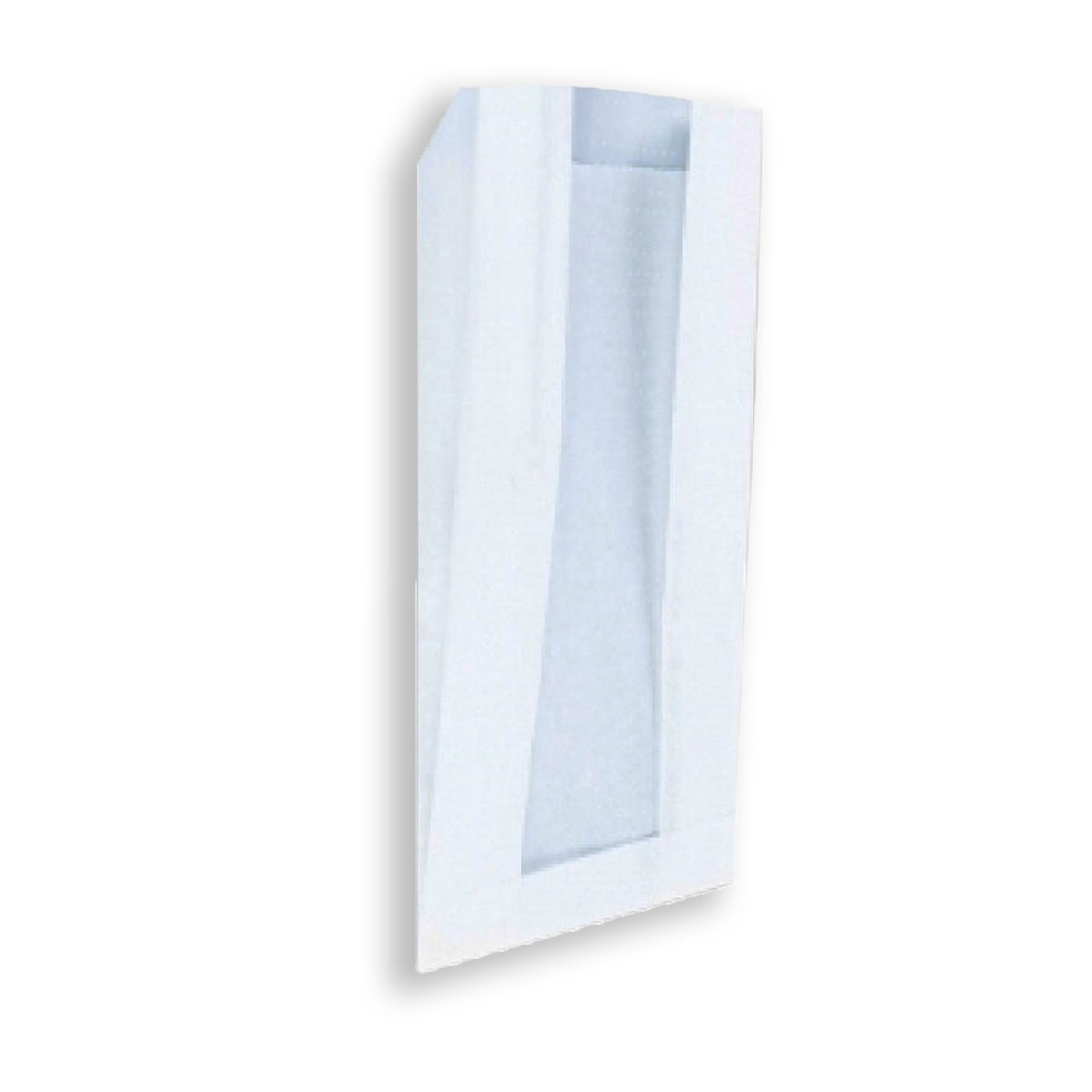 Baskısız Pencereli Orta Boy Tek Ekmek Kesekağıdı-Beyaz Sülfit Kağıt-(En:15cm/Boy:39cm/Körük:8cm+Pencere)