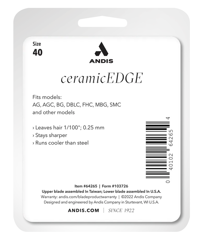 Andis CeramicEdge® #40 Numara Pet Tıraş Makinesi Bıçağı