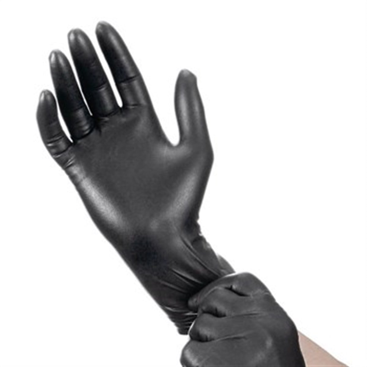Siyah Nitril Pudrasız Muayene Eldiveni (S-M-L-XL) 100 Lü