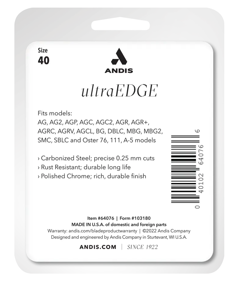 Andis UltraEdge® #40 Numara Pet Tıraş Makinesi Bıçağı