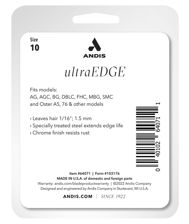 Andis UltraEdge® #10 Numara Pet Tıraş Makinesi Bıçağı