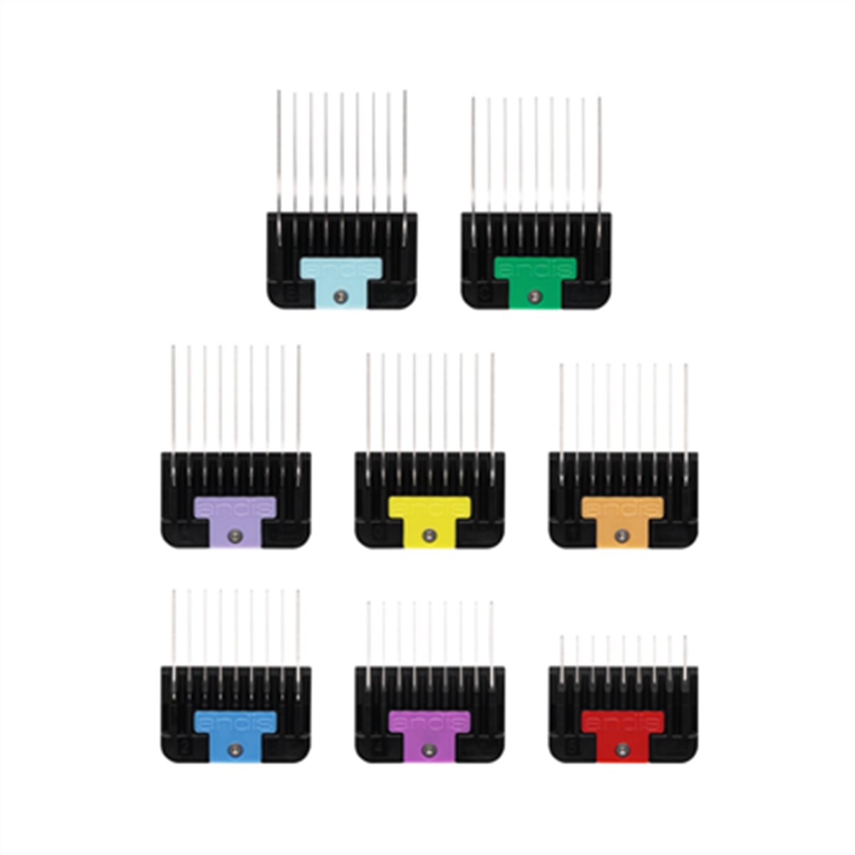 Andis 8 Parça Paslanmaz Çelik Tarak Seti