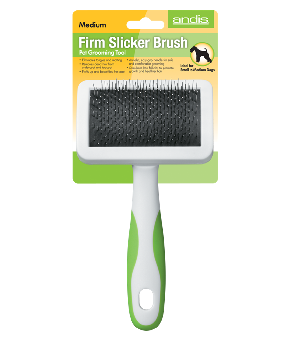 Andis Orta Boy Kaygan Fırça Medıum Firm Slicker Brush 
