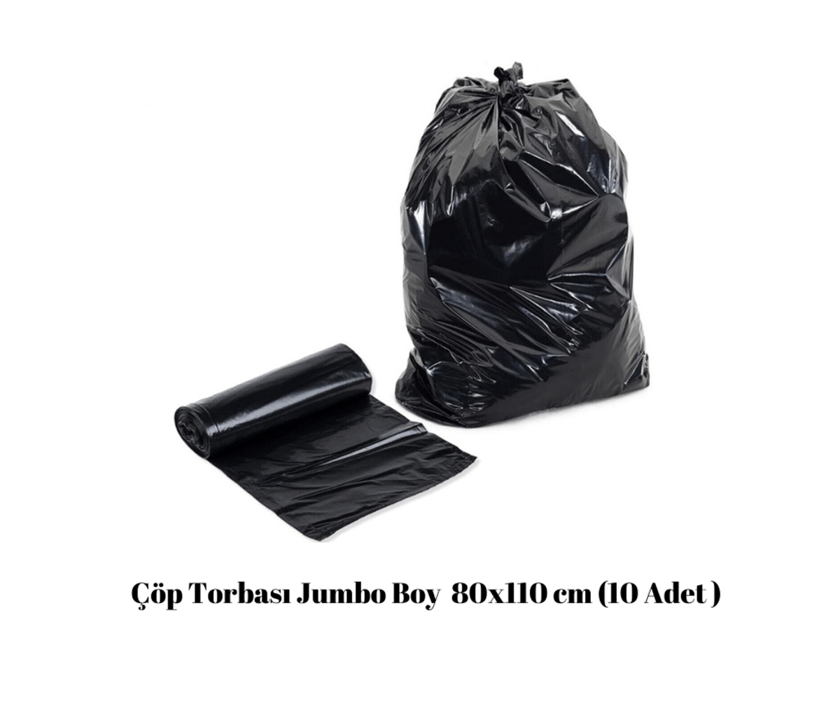 Çöp Torbası Jumbo Boy  80x110 cm (10 Adet )