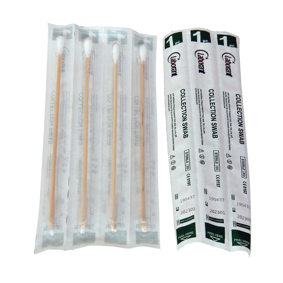 Steril Ahşap Eküvyon Çubuğu 100 lü Paket  Tek Tek Paket