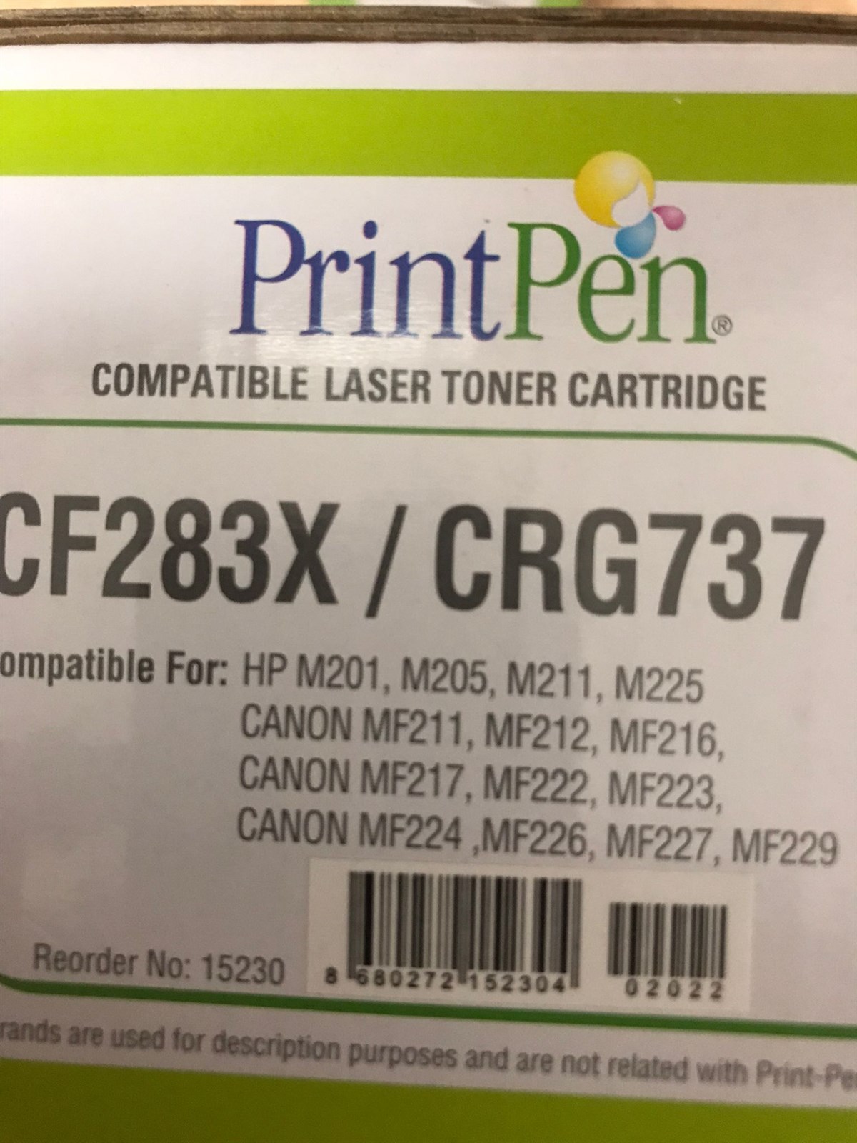 Printpen Laser Toner CF283X/CRG737