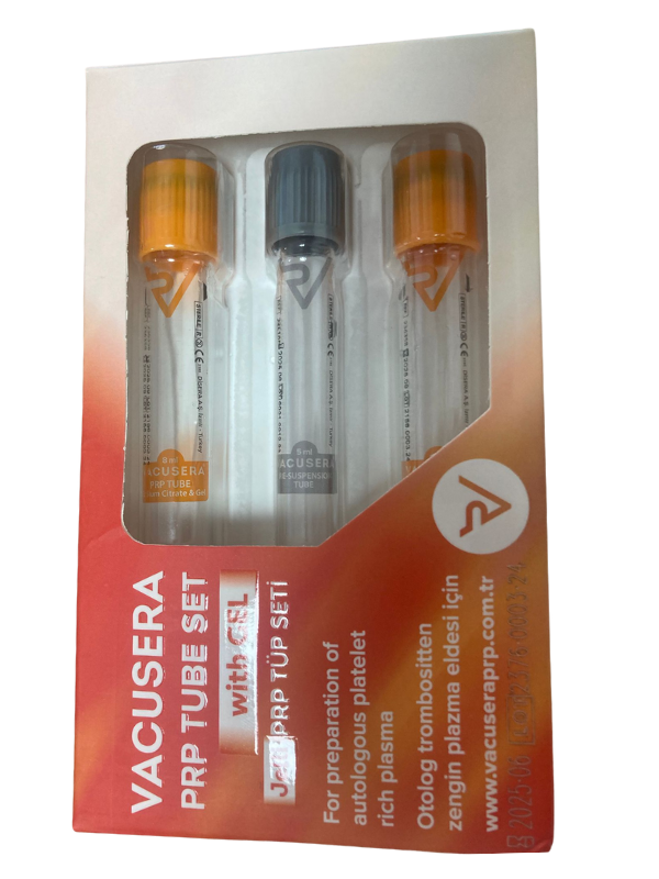 Vacusera PRP Tüp Seti Jelli -Kök Hücre Tedavisi(2 adet 8 ml + 1 adet 5 ml)