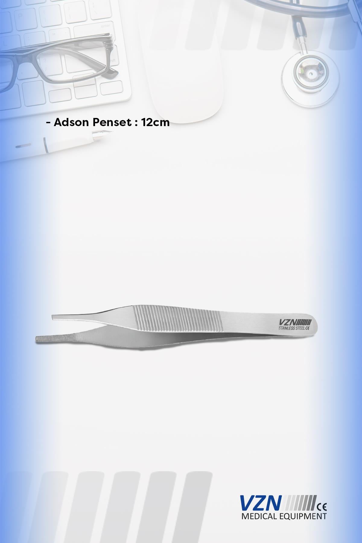 VZN Cerrahi  Adson Kıymık  Penseti 12 cm