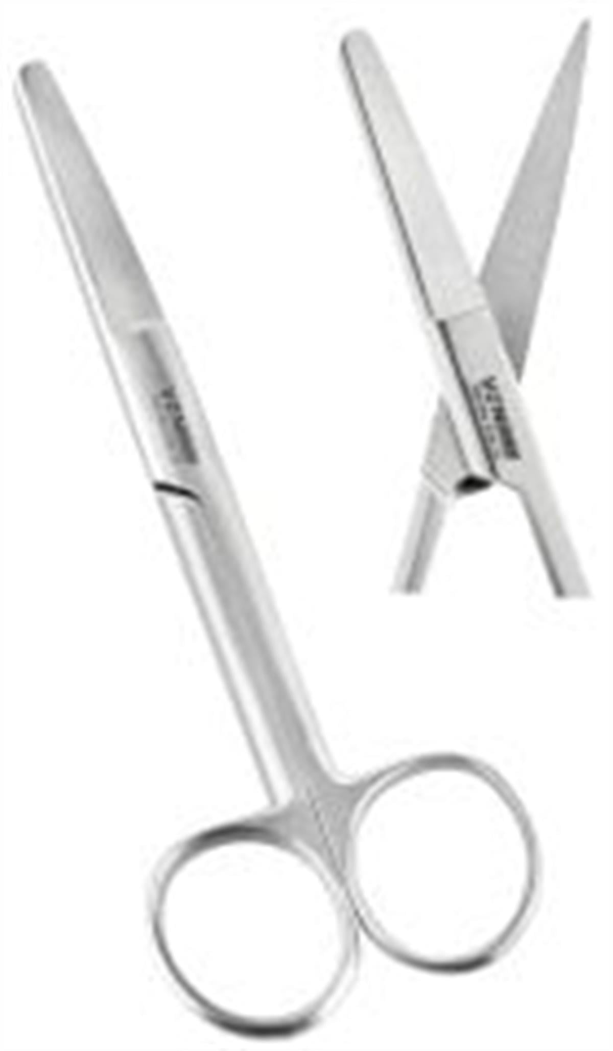 VZN Cerrahi Makas DÜZ  14,5 cm Küt-Sivri