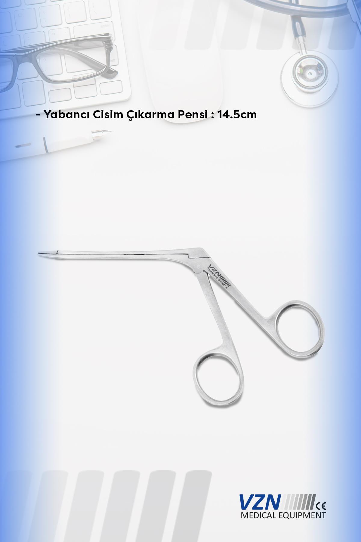 VZN  Cerrahi Yabancı Cisim Çıkarma Pensi 17 cm