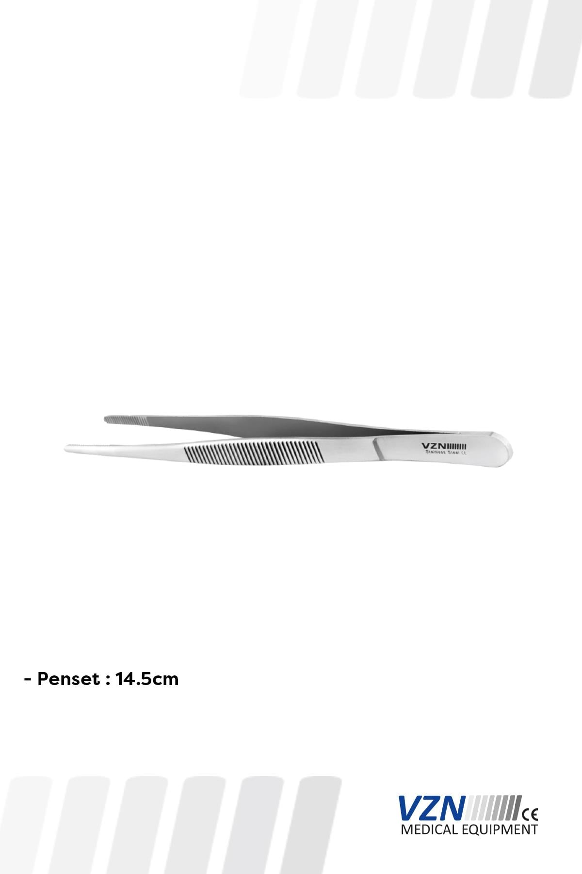 VZN Cerrahi Dişsiz  Penset 14.5 cm