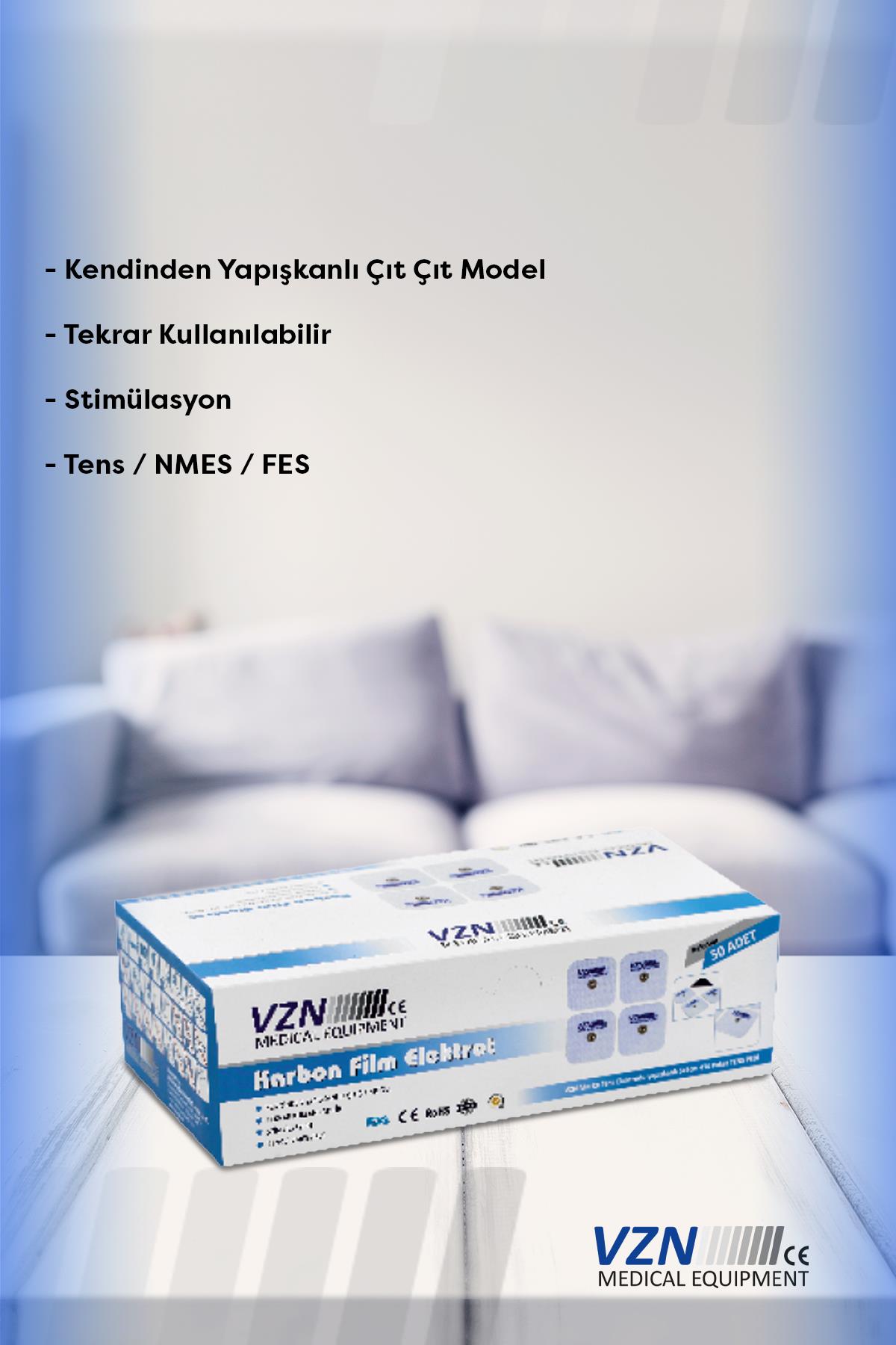 VZN Tens Elektrodu (ped) Çıtçıtlı  5 x 5   4lü Paket