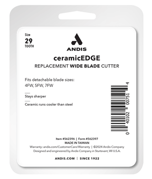 Andis  29 Dişli Seramik Kesici 4FW, 5FW ve 7FW Geniş Bıçaklar İçin