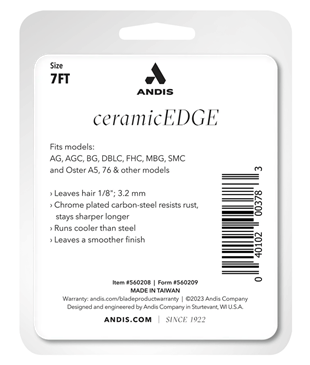 Andis CeramicEdge® #7FT (24T Üst / 17T Alt) Pet Tıraş Makinesi Bıçağı