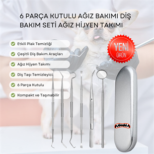 6 Parça Kutulu Ağız Bakımı Diş Bakım Seti Ağız Hijyen Takımı