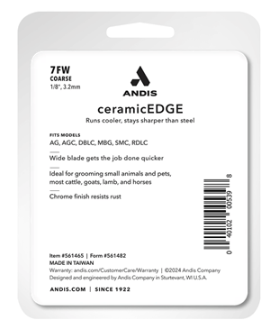 Andis  CeramicEdge® #7FW Numara Pet Tıraş Makinesi Bıçağı