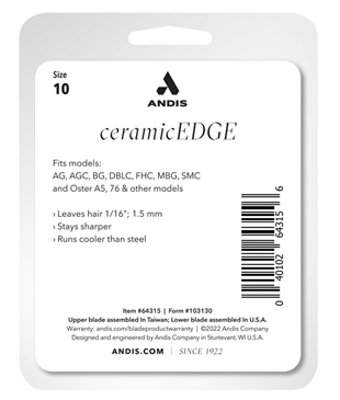 Andis CeramicEdge® #10 Numara Pet Tıraş Makinesi Bıçağı