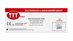 TTT İnsilün Enjektörü 1 CC - 150li Paket