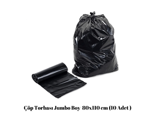 Çöp Torbası Jumbo Boy  80x110 cm (10 Adet )