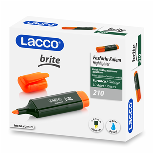 Lacco BRITE Fosforlu Kalem - Turuncu