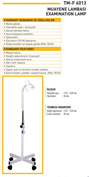Muayene Lambası (Spiralli Lamba)