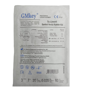 Santral Venöz kateter Seti Tek Kullanımlık 7 Fr 3L 20 CM