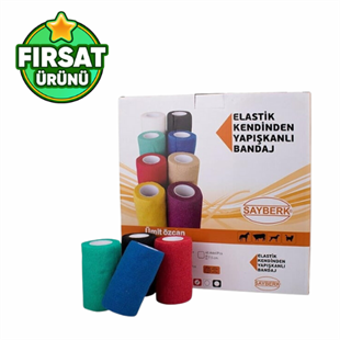 Sayberk Kendinden Yapışkanlı Bandaj Renkli 10 CM*4,5 M