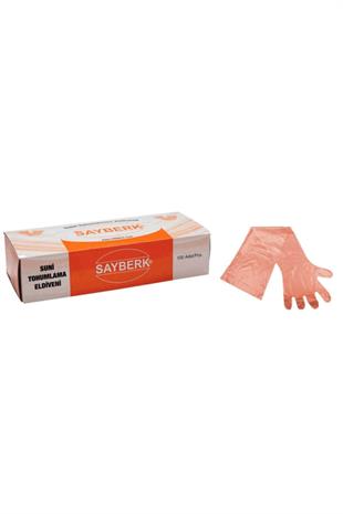 Sayberk Tek Kullanımlık Suni Tohumlama Eldiveni (Lastiksiz) 100lü