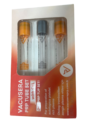 Vacusera PRP Tüp Seti Jelli -Kök Hücre Tedavisi(2 adet 8 ml + 1 adet 5 ml)