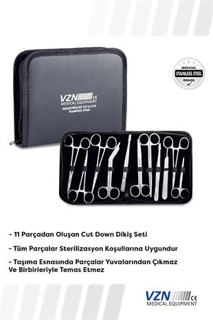 VZN 11 Parça Cerrahi Dikiş Seti Çantalı