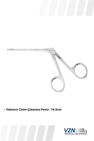 VZN  Cerrahi Yabancı Cisim Çıkarma Pensi 17 cm