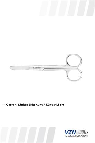 VZN Düz Küt / Küt Makas 14,5 cm