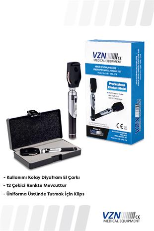 VZN Heine Dizayn Fiber Optik Oftalmaskop Set VZN-OPS-214