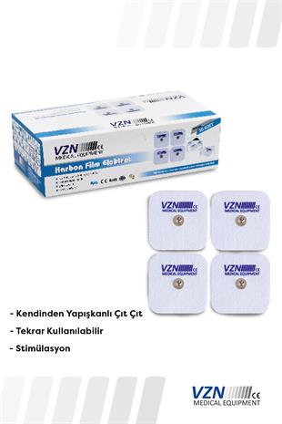 VZN Tens Elektrodu (ped) Çıtçıtlı  5 x 5   4lü Paket