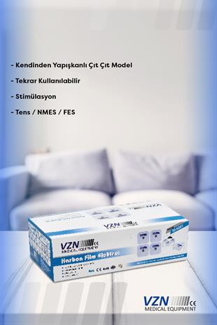 VZN Tens Elektrodu (ped) Çıtçıtlı  5 x 5   4lü Paket