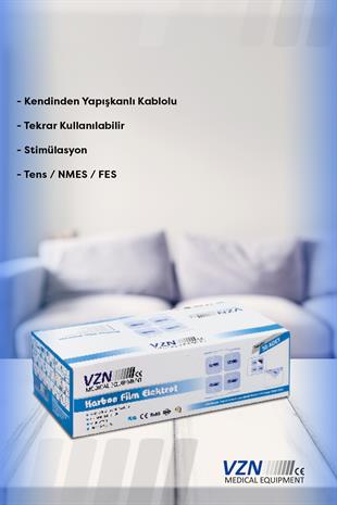 VZN Tens Elektrodu (ped) Kablolu 5 x 5   4lü Paket
