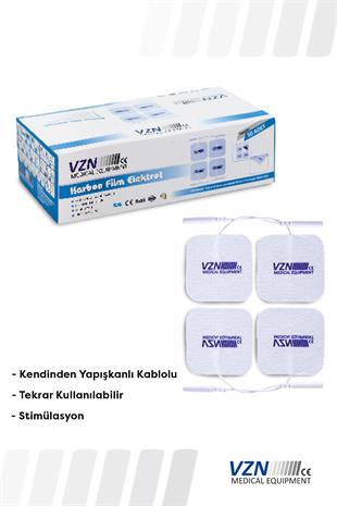 VZN Tens Elektrodu (ped) Kablolu 5 x 5   4lü Paket