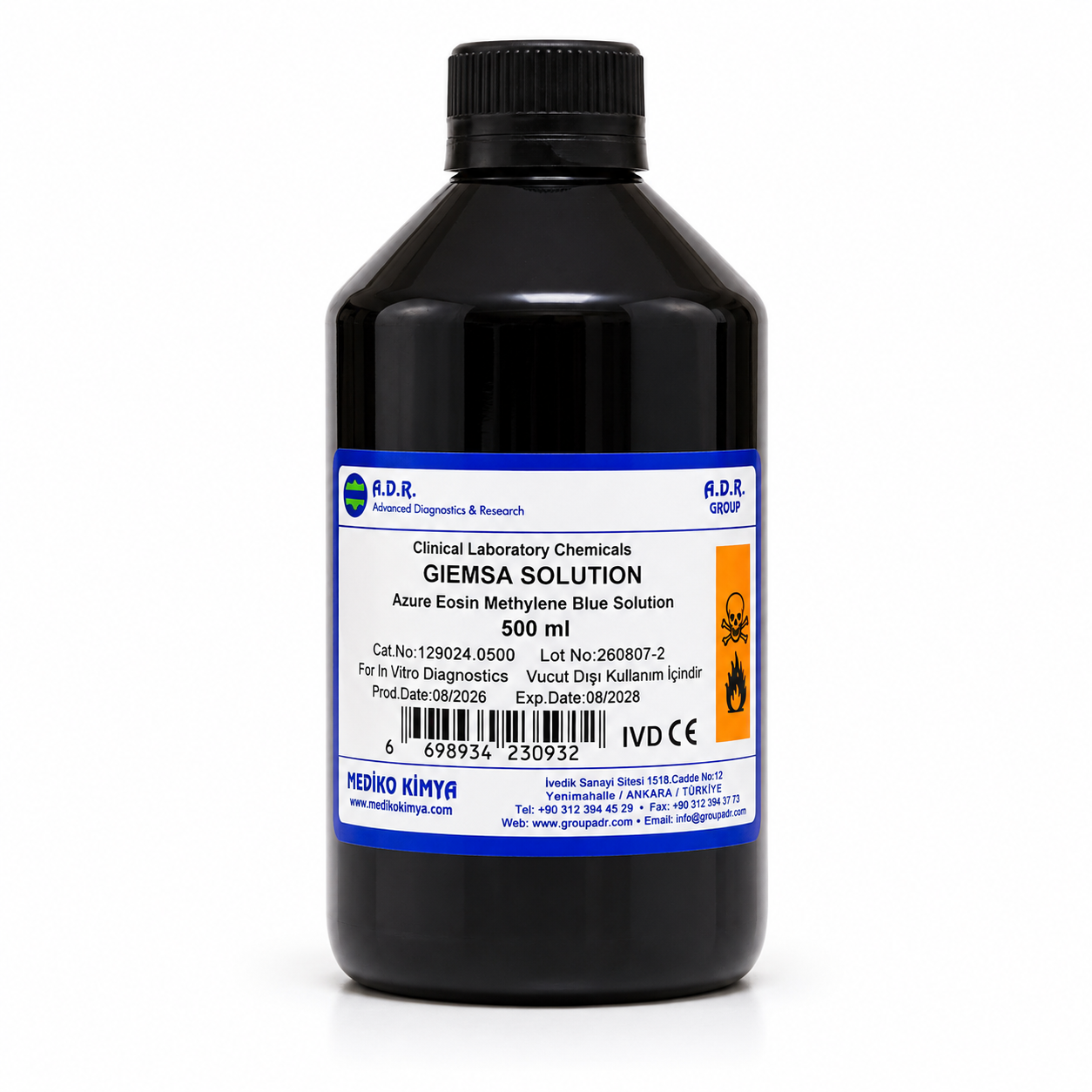 Giemsa Boyası 500 ML