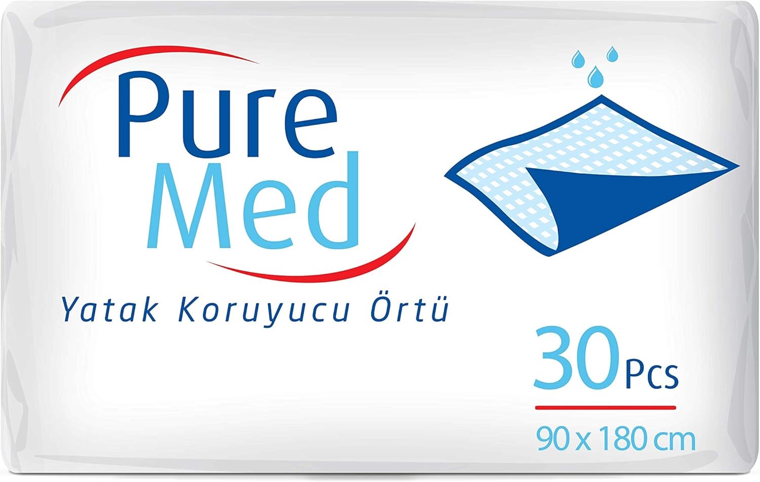 Puremed 60x90 Yatak Koruyucu Örtü (Hasta Alt Bezi) 30 'lu