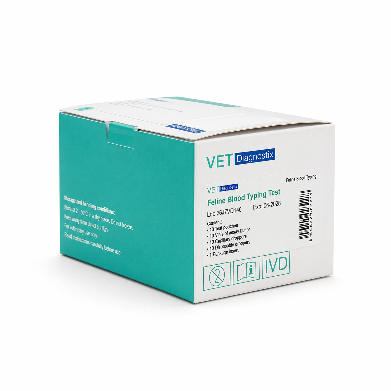Vet Diagnostix Felivet Blood Typing Test 10'LU PAKET (VD146)