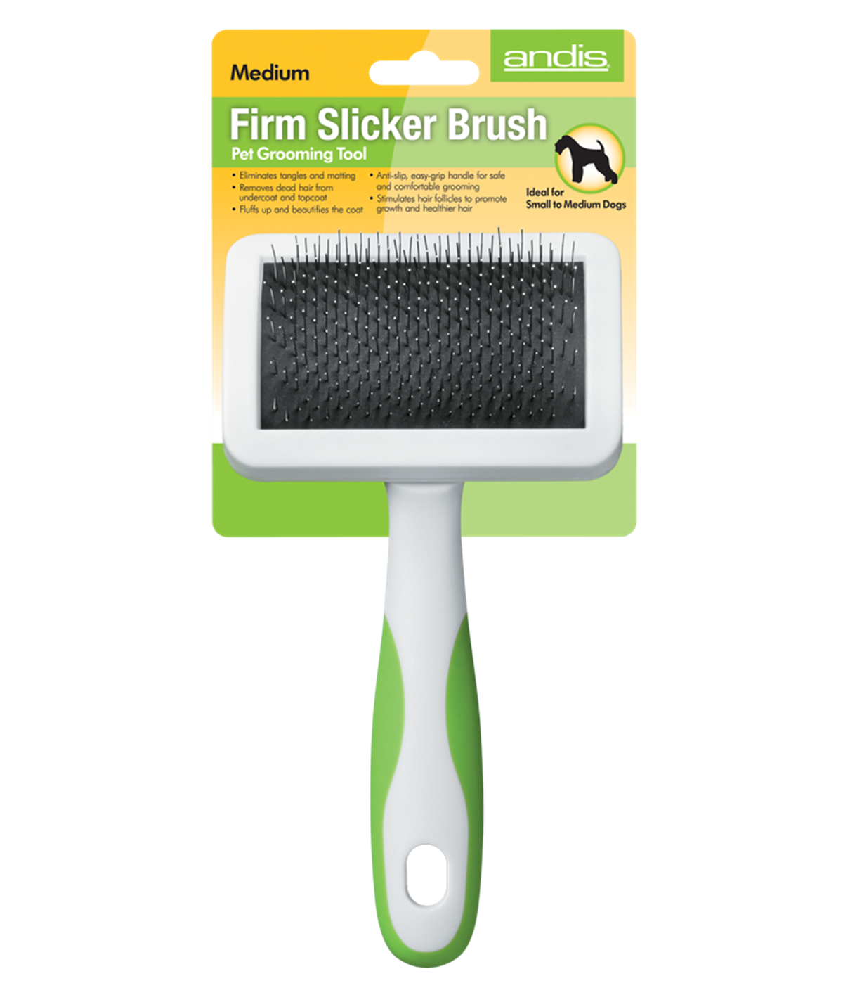Andis Orta Boy Kaygan Fırça Medıum Firm Slicker Brush 