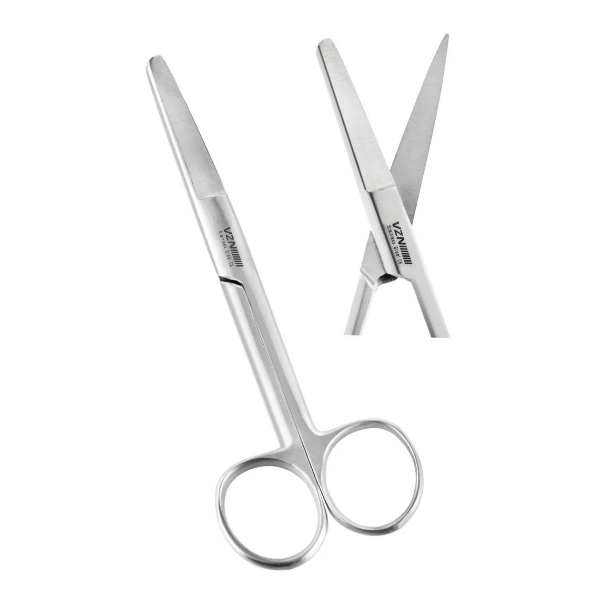 VZN Cerrahi Makas DÜZ 18 cm Küt-Sivri