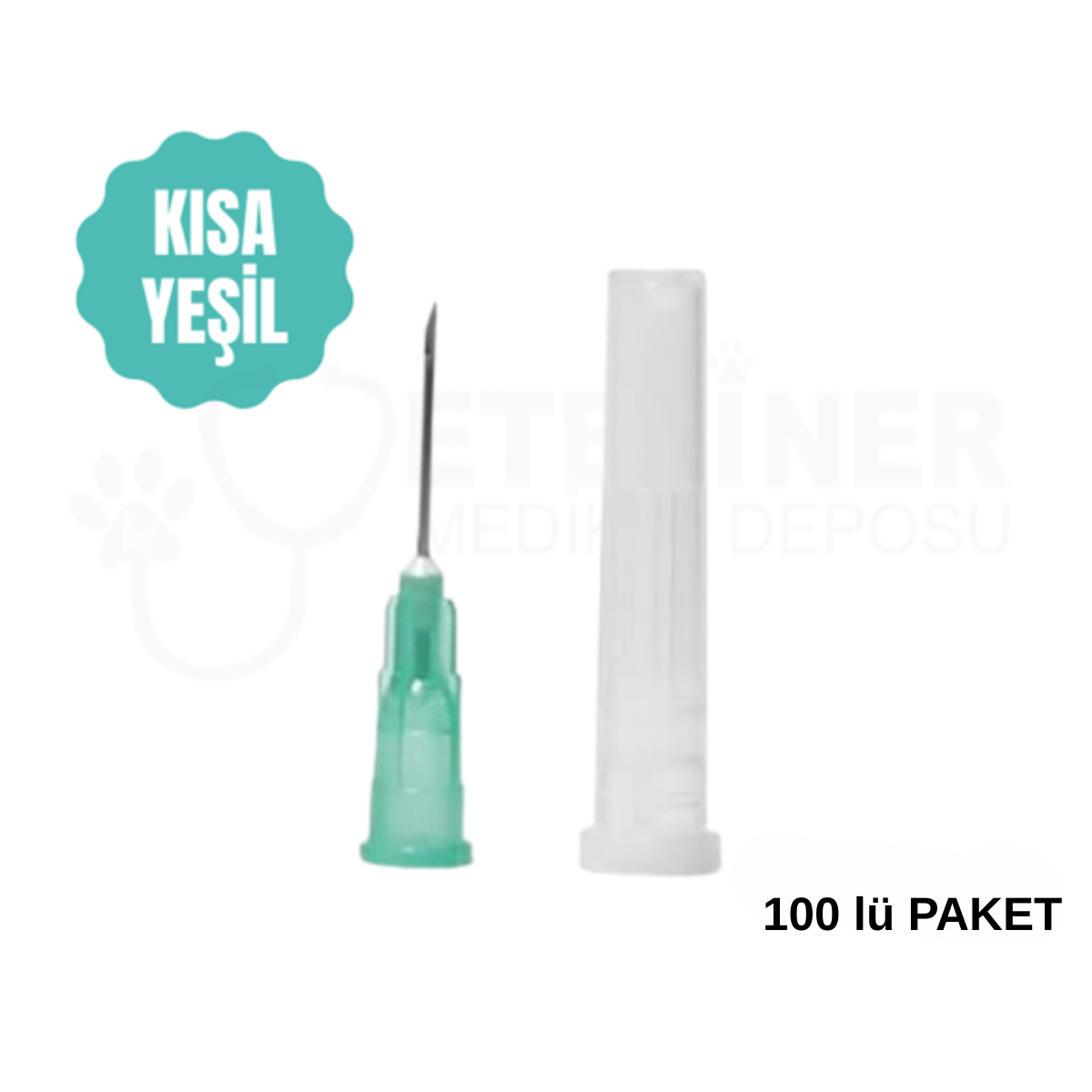 Enjektör Ucu YEŞİL  100'lü Paket kısa