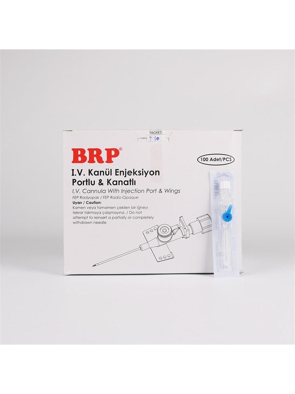 Brp Branül (ıntraket)  100 lü Paket 22G Mavi